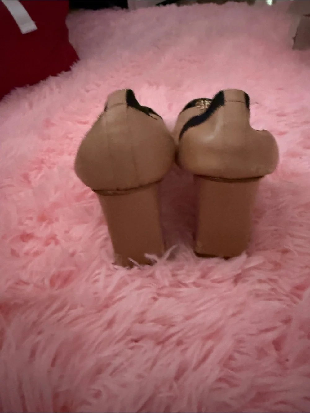 Tory Burch Beige Leather Jolie Heels